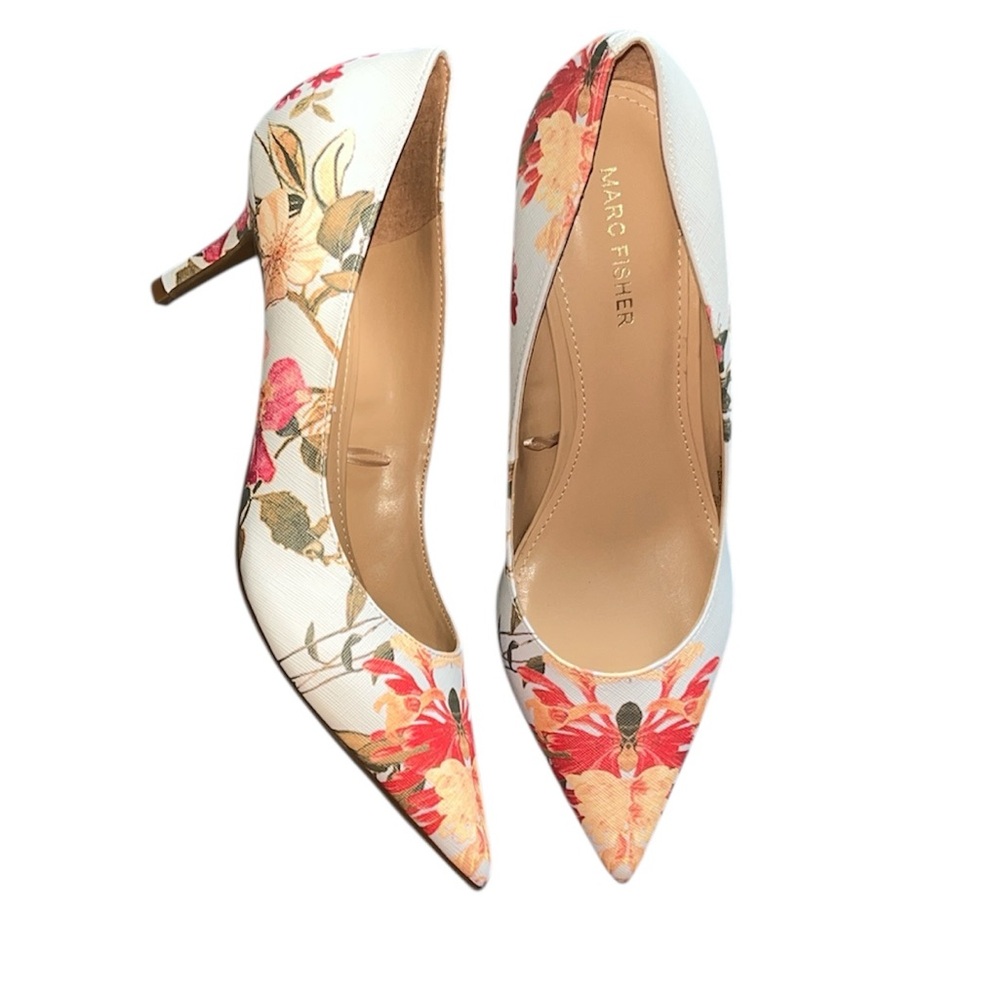 Marc Fisher Women's Heels - Floral multicolor size 8.5